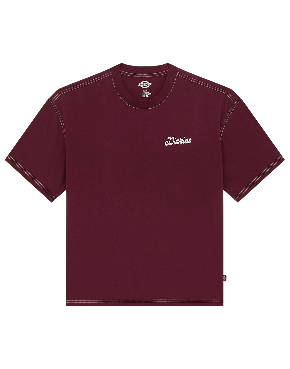 DICKIES T-shirt Cornville con Stampa Maroon