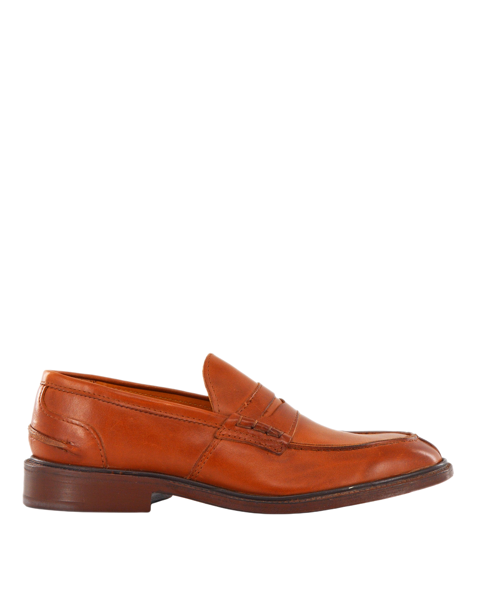 TRICKER'S James Penny Loafer in Pelle Fondo Cuoio Marrone