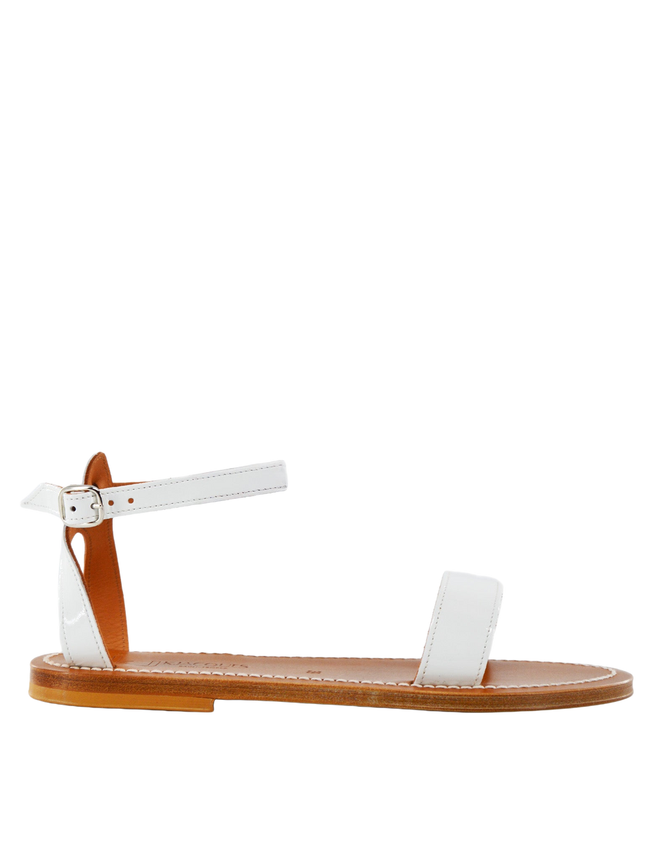 K.JACQUES Sandali Catamaran in Vernice Bianca