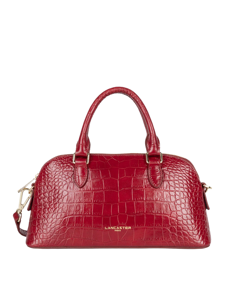 LANCASTER Borsa a Mezzaluna Exo Stampa Cocco Carmin