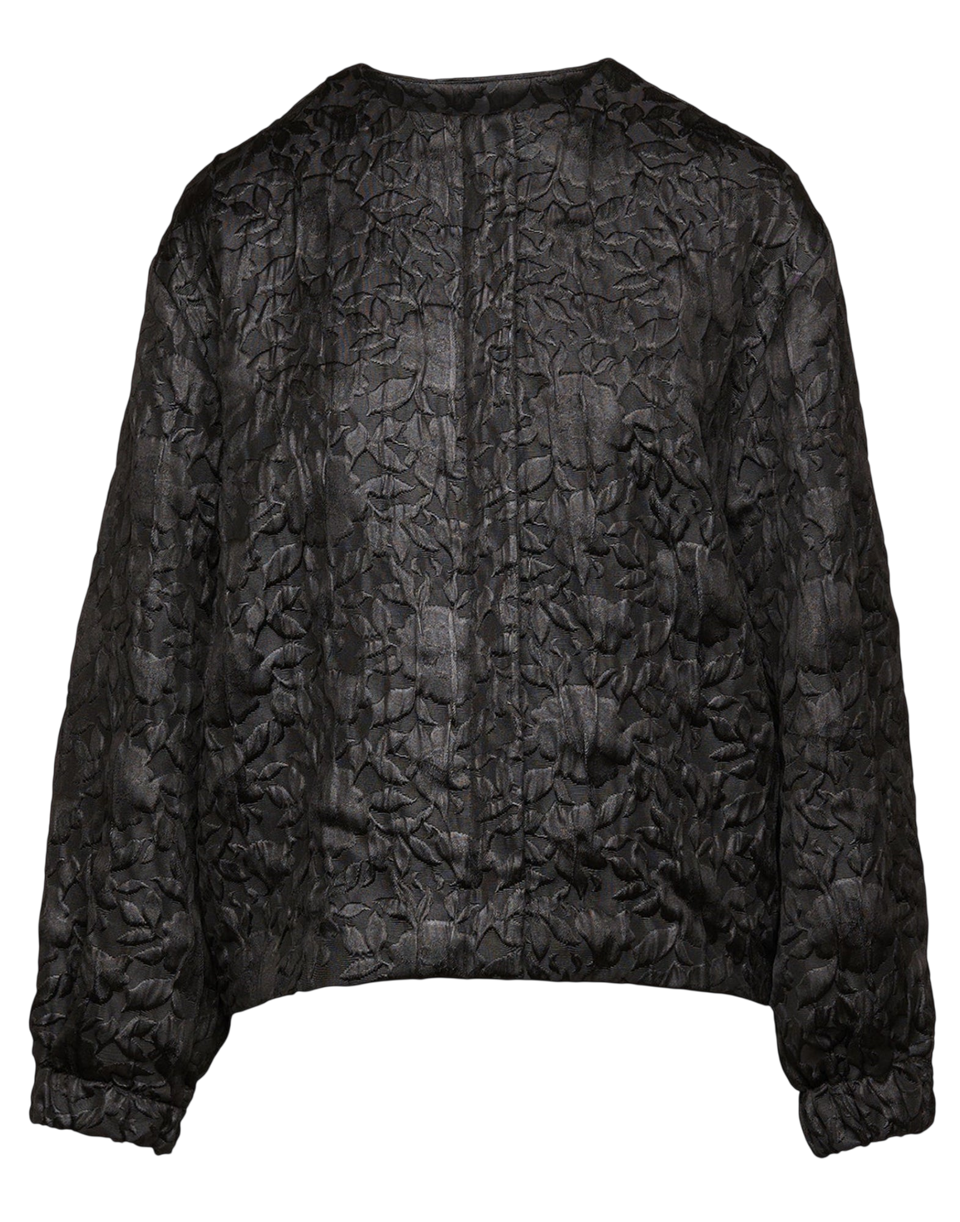 DOUUOD Bomber in Matelassé Floreale Cinzato