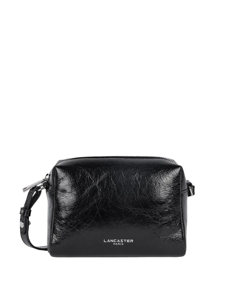 LANCASTER Borsa a Tracolla Rétro Cube in Pelle Noir