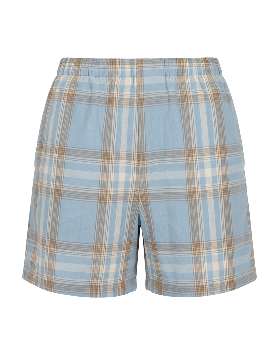 DEPARTMENT FIVE Shorts Erykah in Tartan Tecnico Azzurro