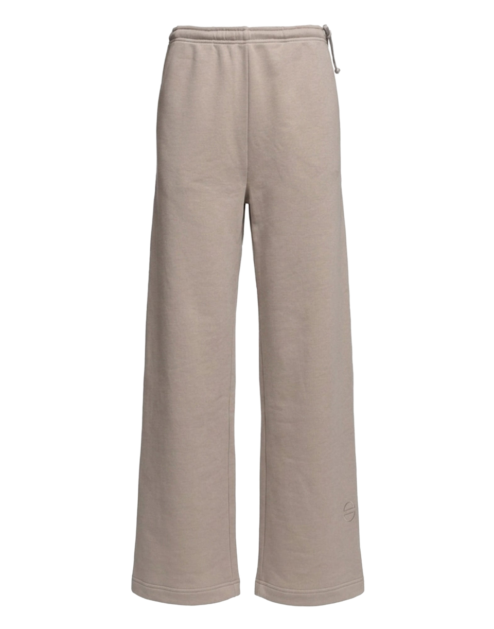 DOUUOD Pantalone Wide in Felpa Light Argilla