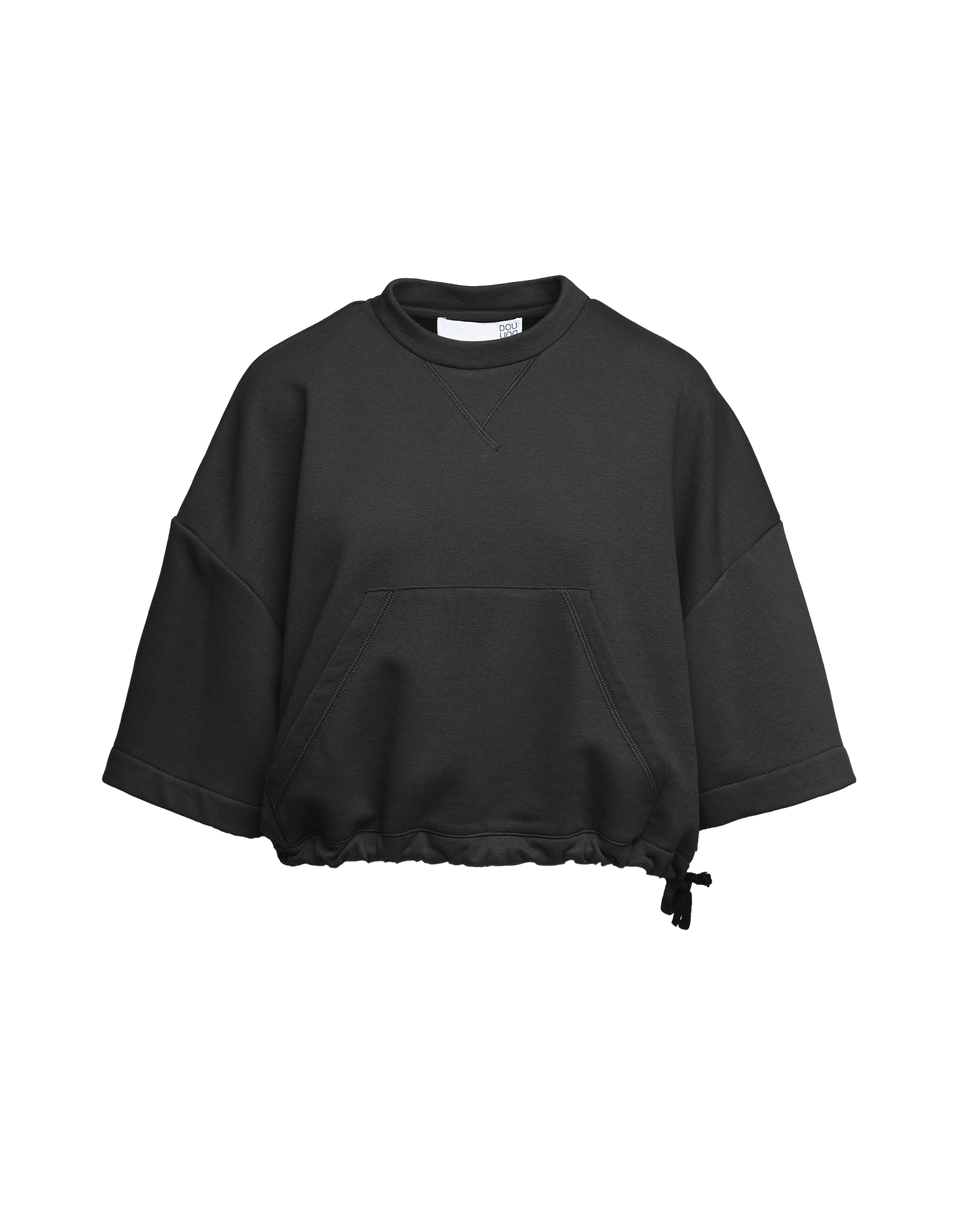 DOUUOD Felpa Boxy con Coulisse Nera