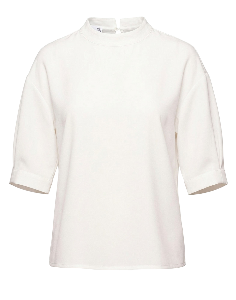 DOUUOD T-shirt in Crepe de Chine Latte