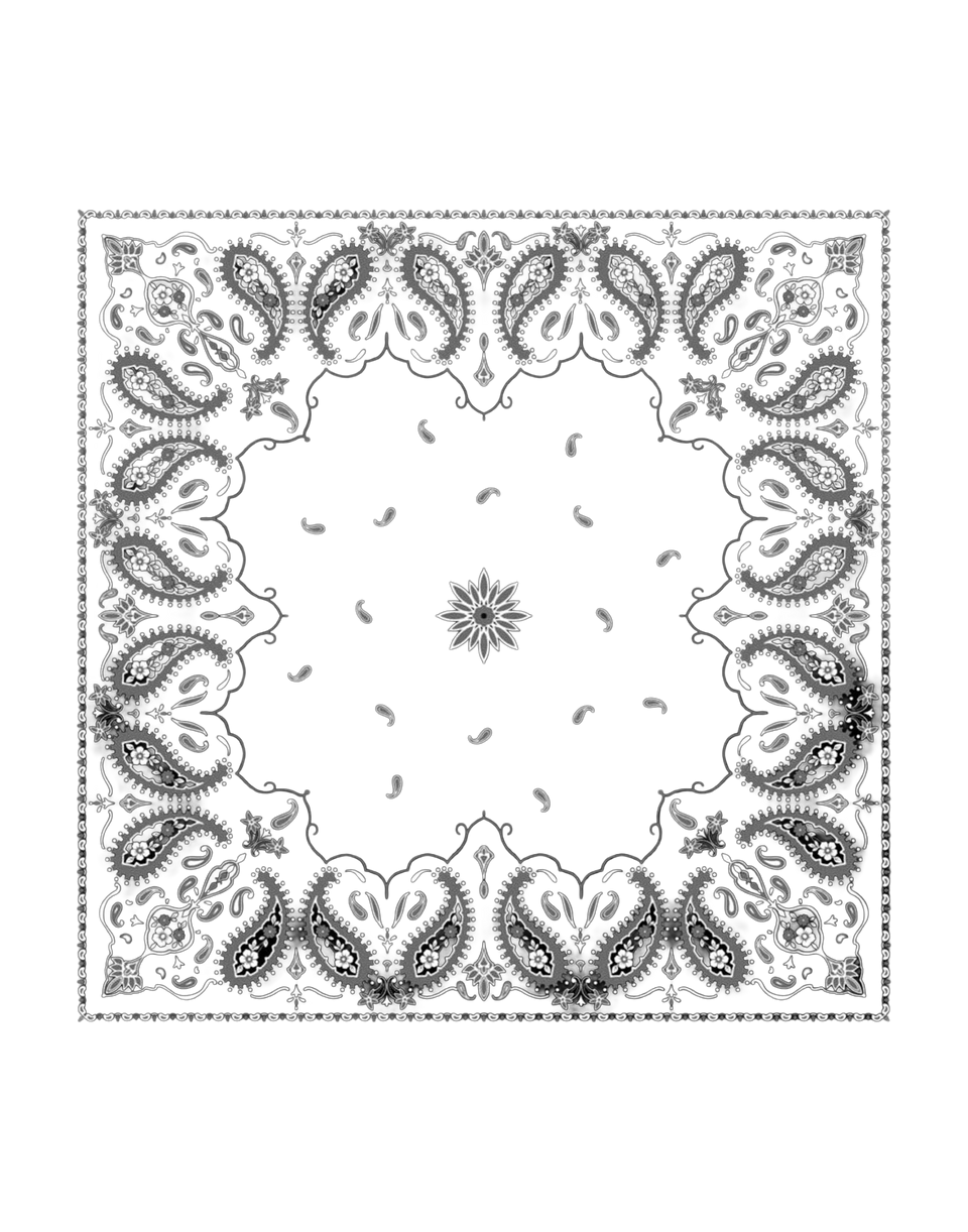 DESTIN Bandana Pino in Modal e Seta Black