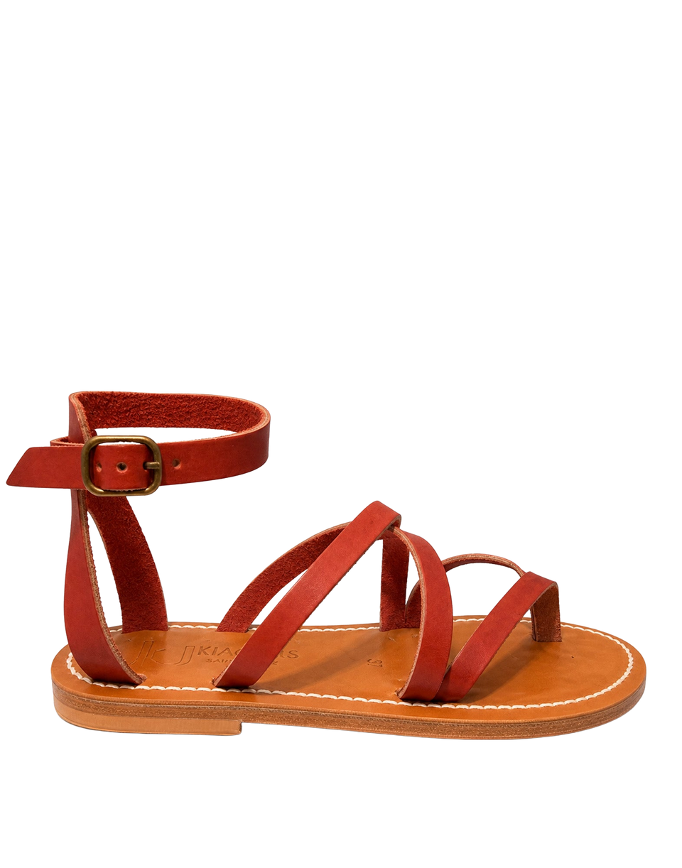 K.JACQUES Sandali Epicure in Pelle Rouge