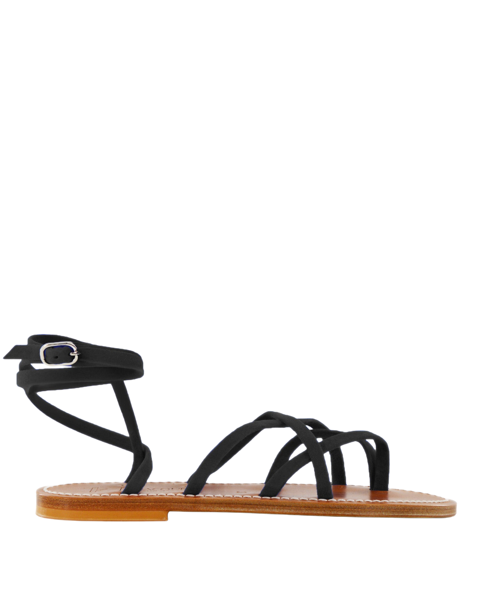 K.JACQUES Sandali Zenobie in Camoscio Noir