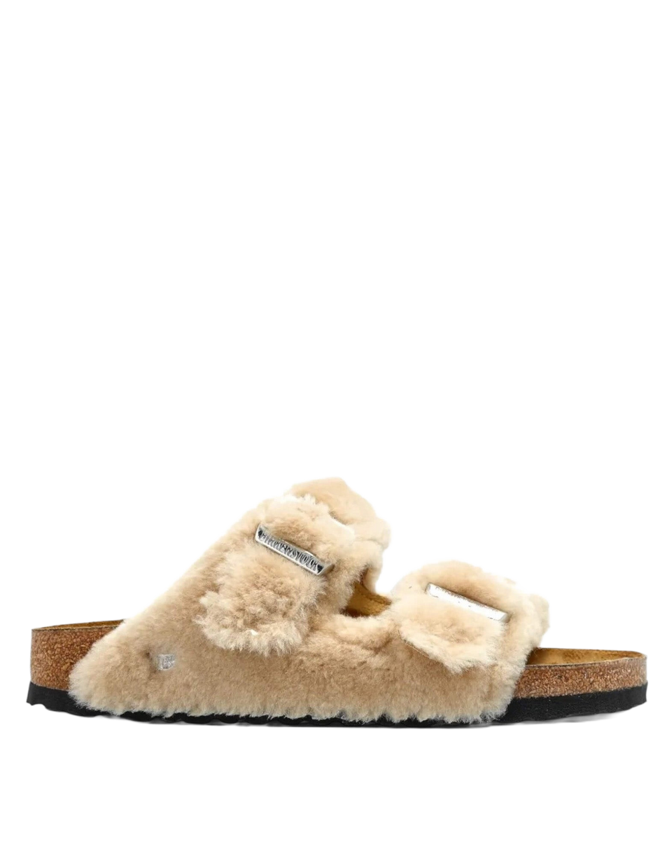 BIRKENSTOCK Arizona Shearling Sandcastle