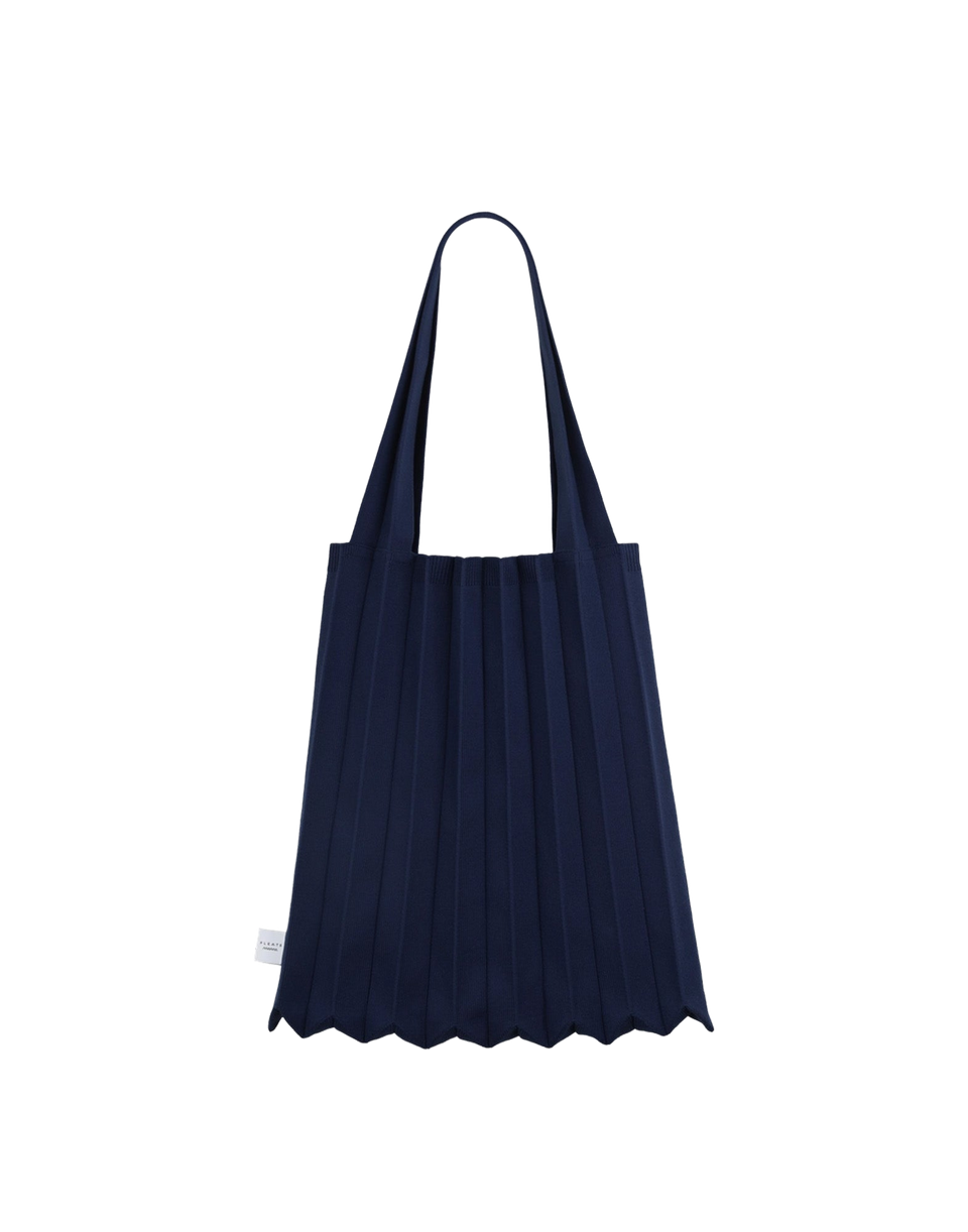PLEATSMAMA Borsa New Shoulder Bag Plissè Navy