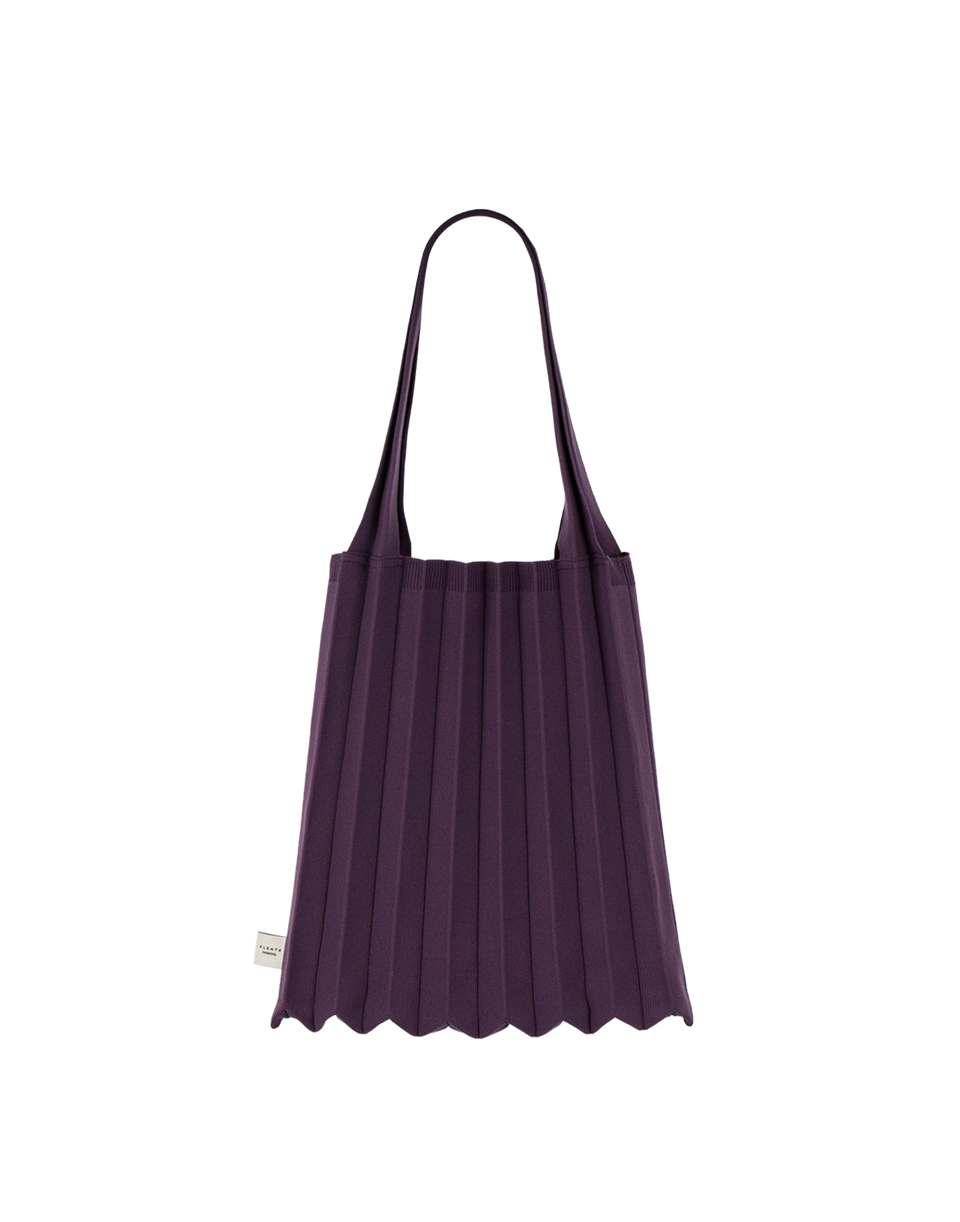PLEATSMAMA Borsa New Shoulder Bag Plissè Deep Purple