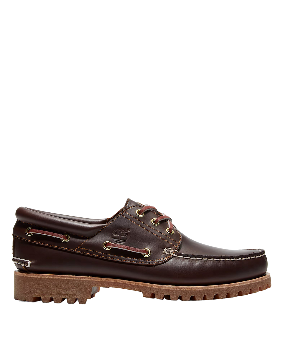 TIMBERLAND Authentic Uomo Brown – Scarpe da Barca in Pelle