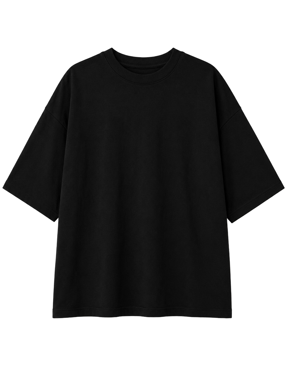 TANAKA T-shirt Boxy Unisex Nera