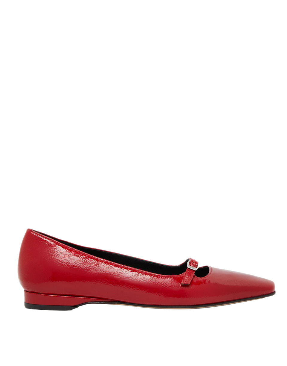CAREL Ballerine Emilie in Vernice Rossa Naplak