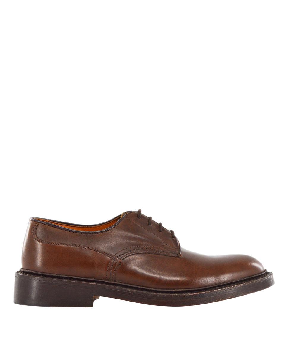 TRICKER'S Derby Andrew in Pelle Fondo Cuoio Espresso Burnished