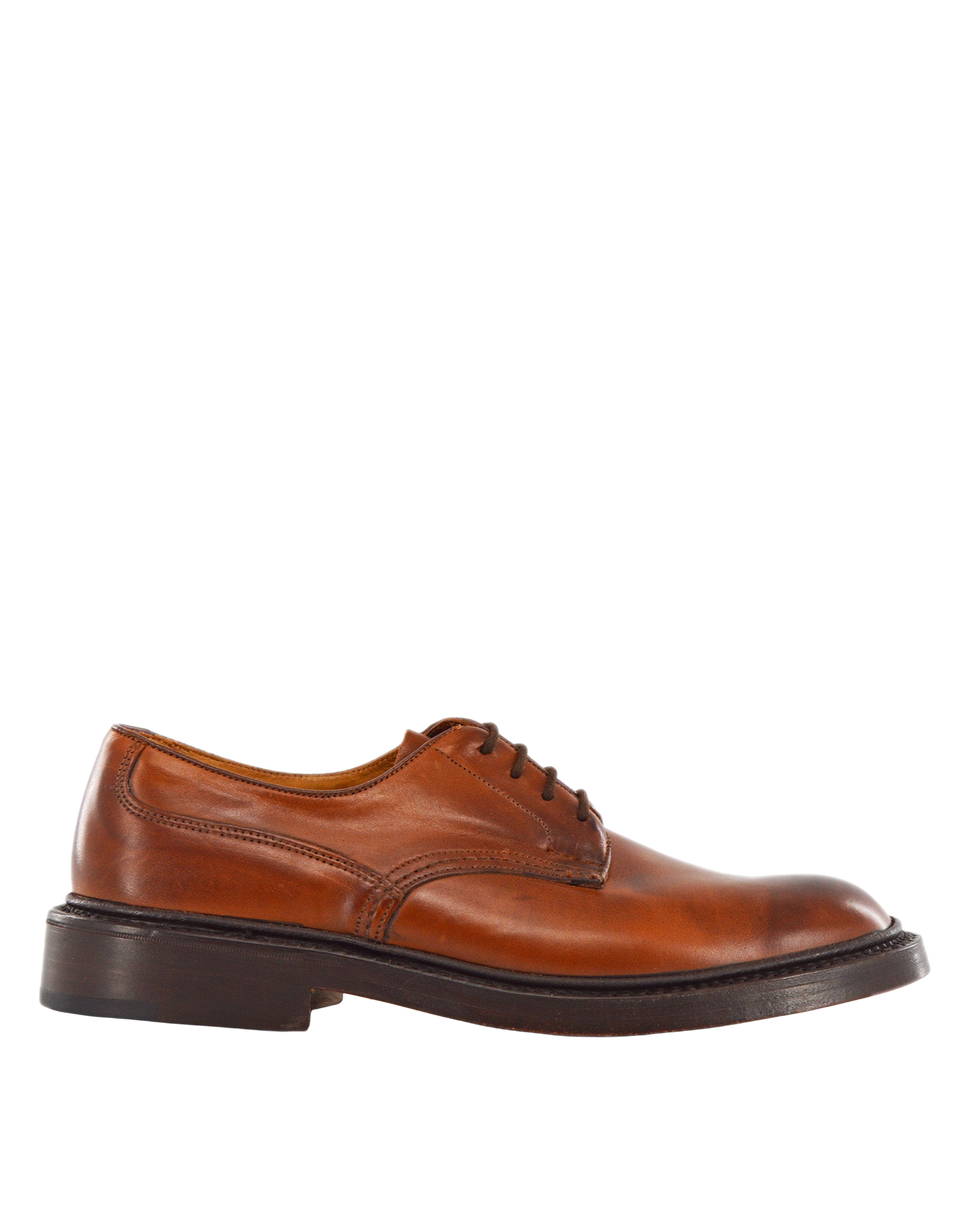 TRICKER'S Derby Andrew in Pelle Fondo Cuoio Beechnut