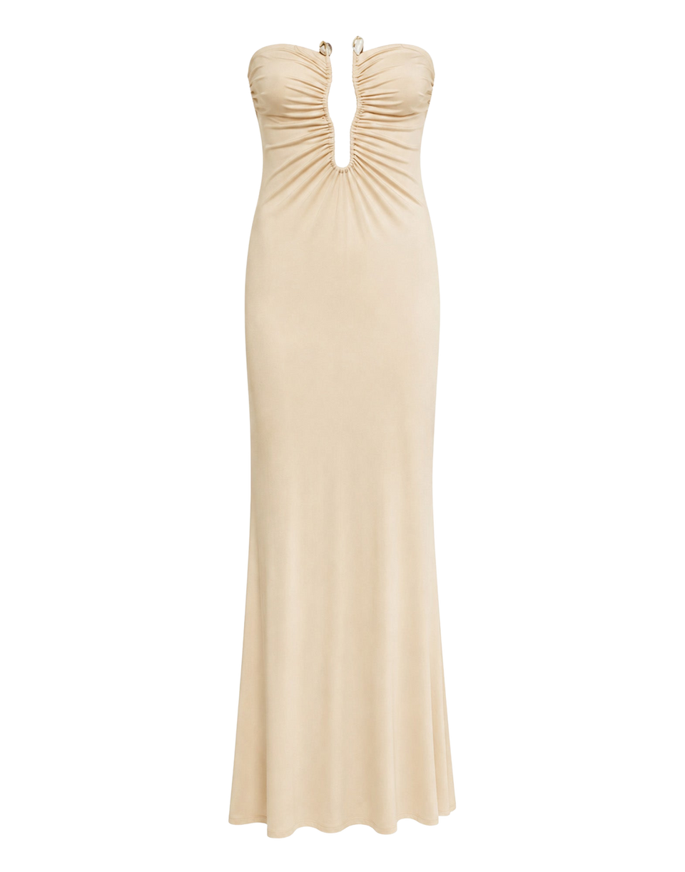 ERIKA CAVALLINI Abito Ariela in Jersey Almond Cream