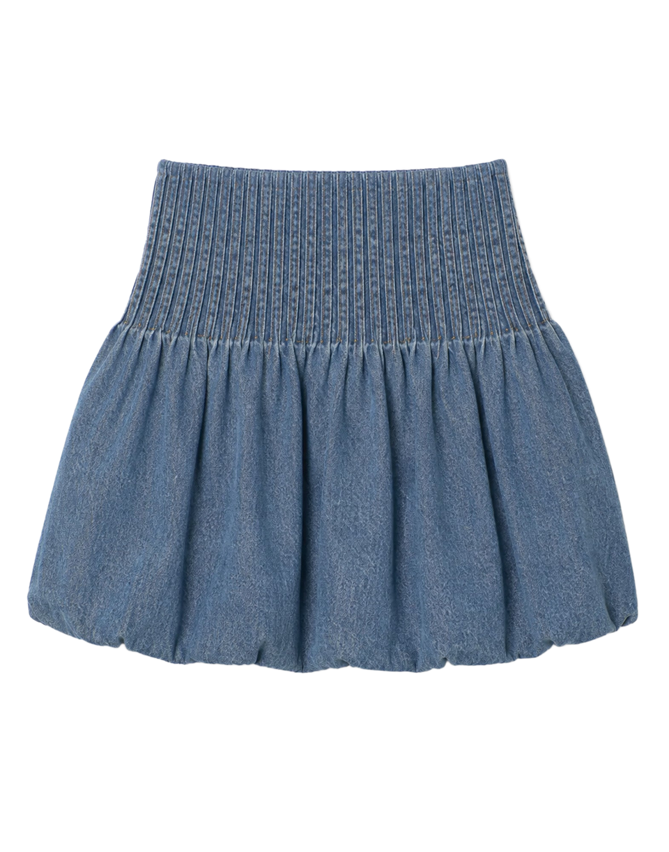 SEA NY Gonna Oli in Denim con Orlo Balloon