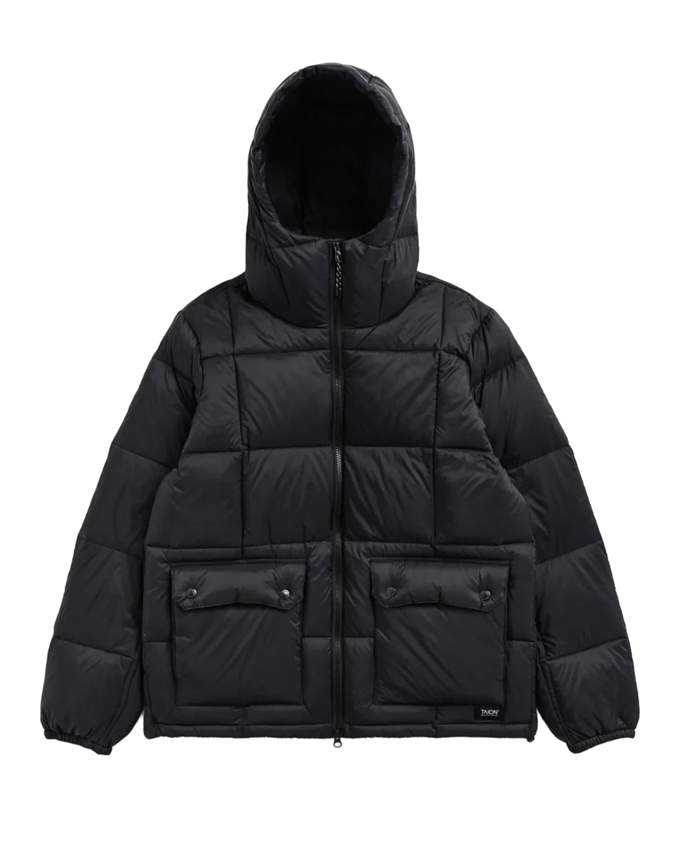 TAION Doudoune à capuche Mountain Volume Down Packable Noir