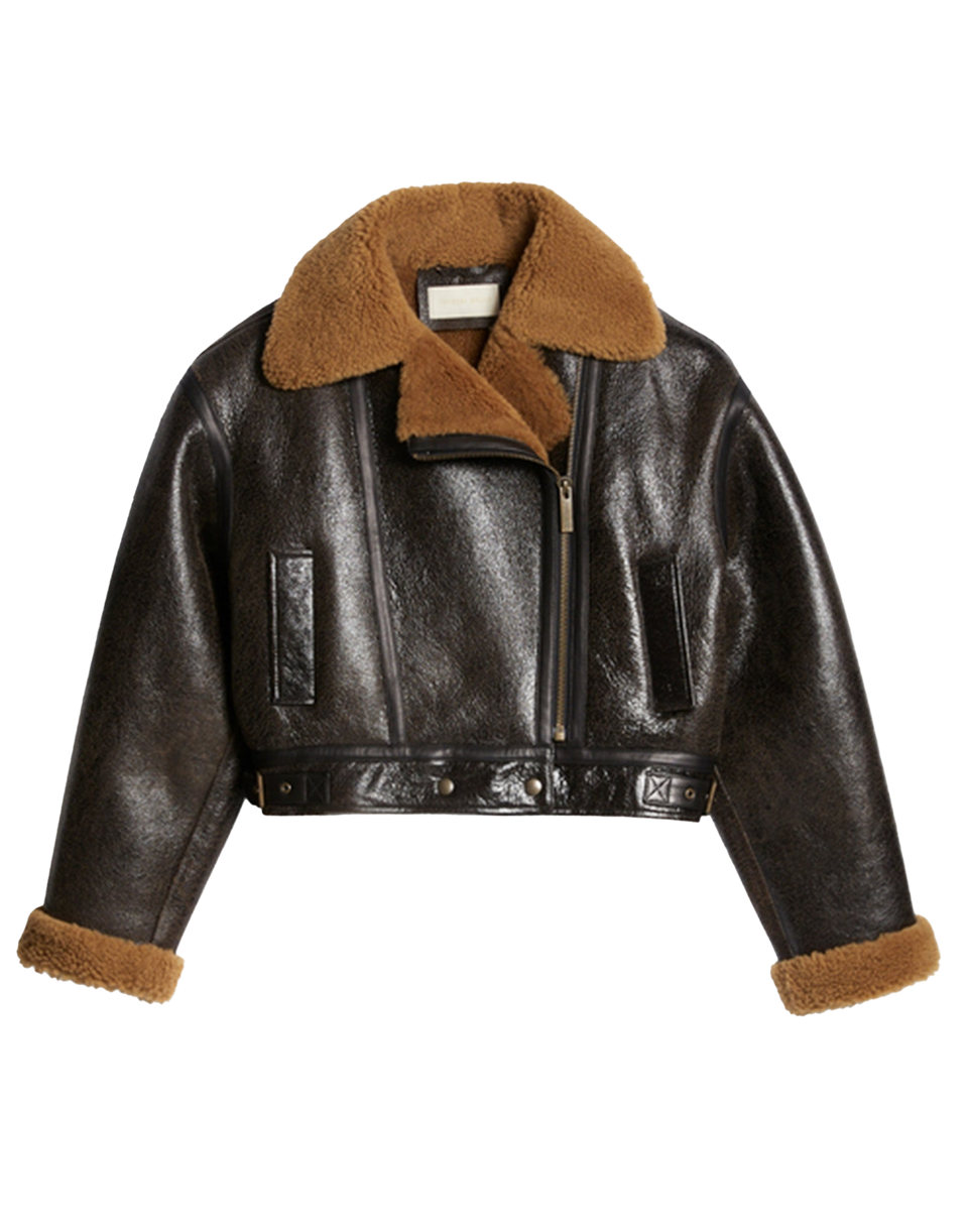VANESSA BRUNO Giacca Fernie in Shearling Reversibile
