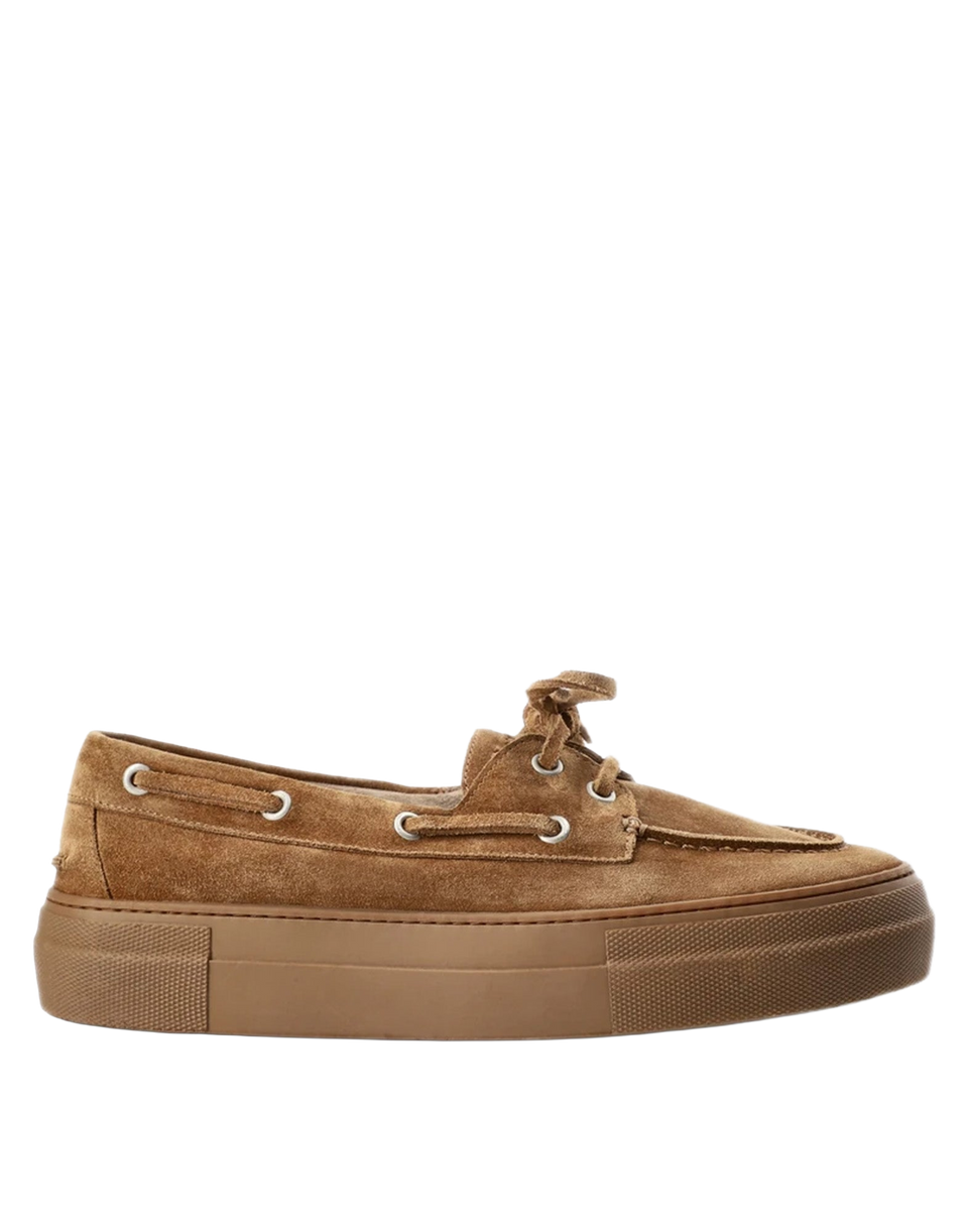 COPENHAGEN Mocassini da Barca in Suede New Brown