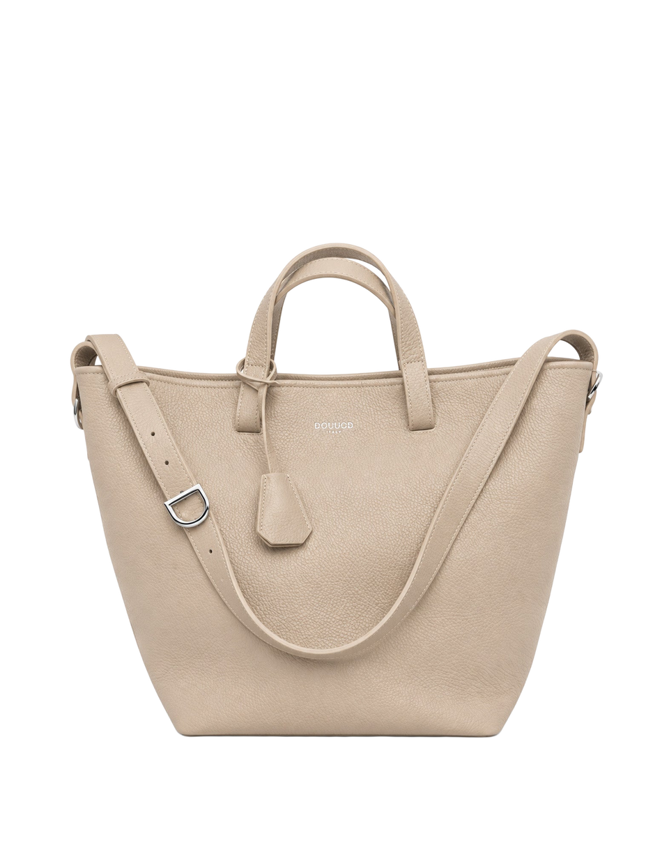 DOUUOD Sac Shopping Giulia en cuir grainé marbre