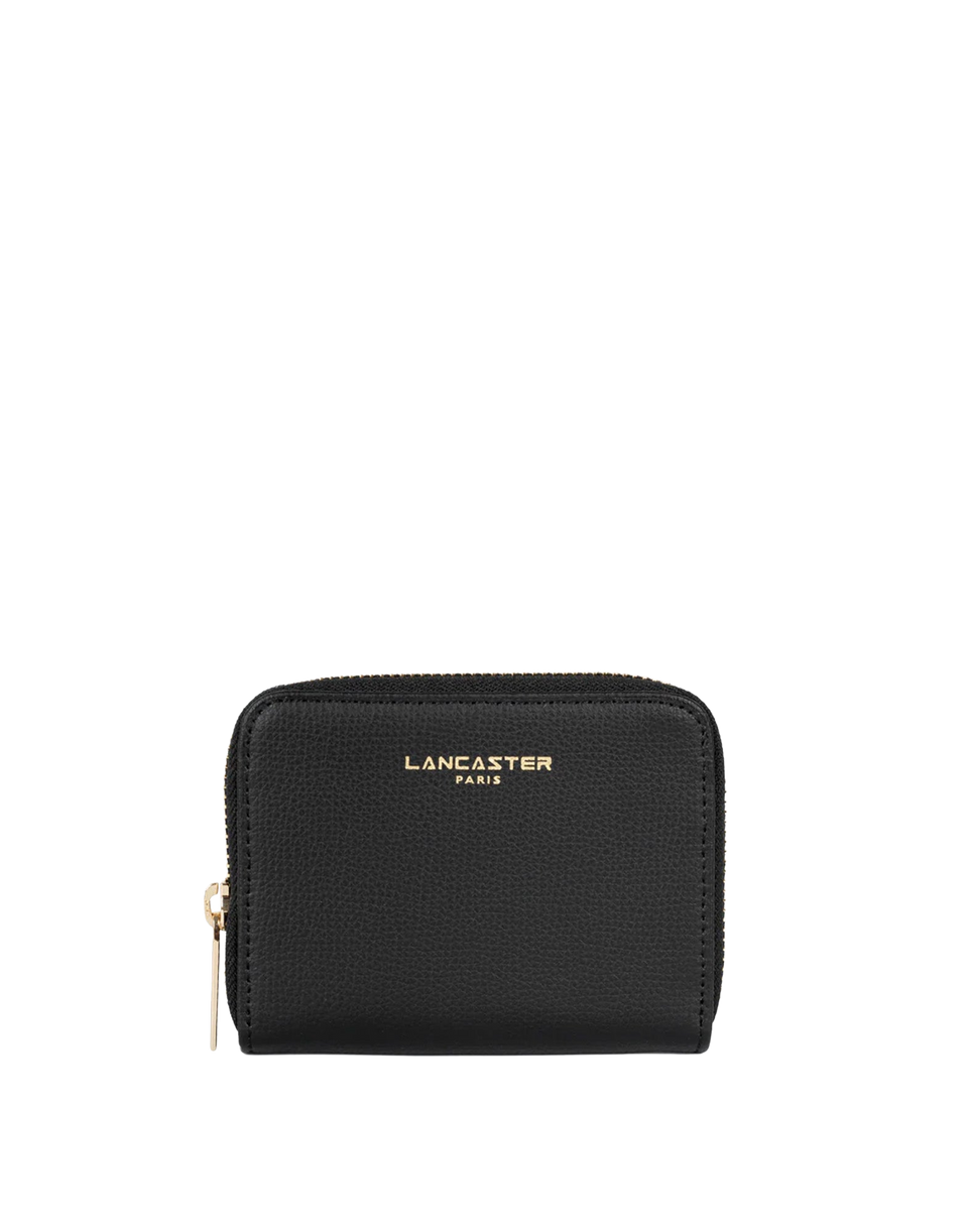 LANCASTER Portefeuille Paris PM en cuir de veau Noir