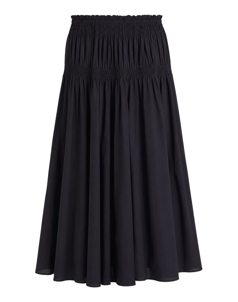 ANTIK BATIK Gonna Caroline in Voile di Cotone Navy