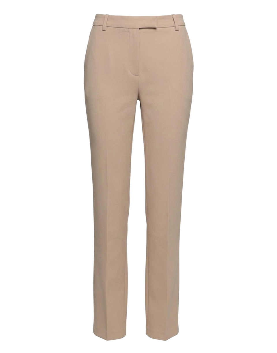 DOUUOD Pantaloni Flare in Crepe Sablè Comfort Cialda