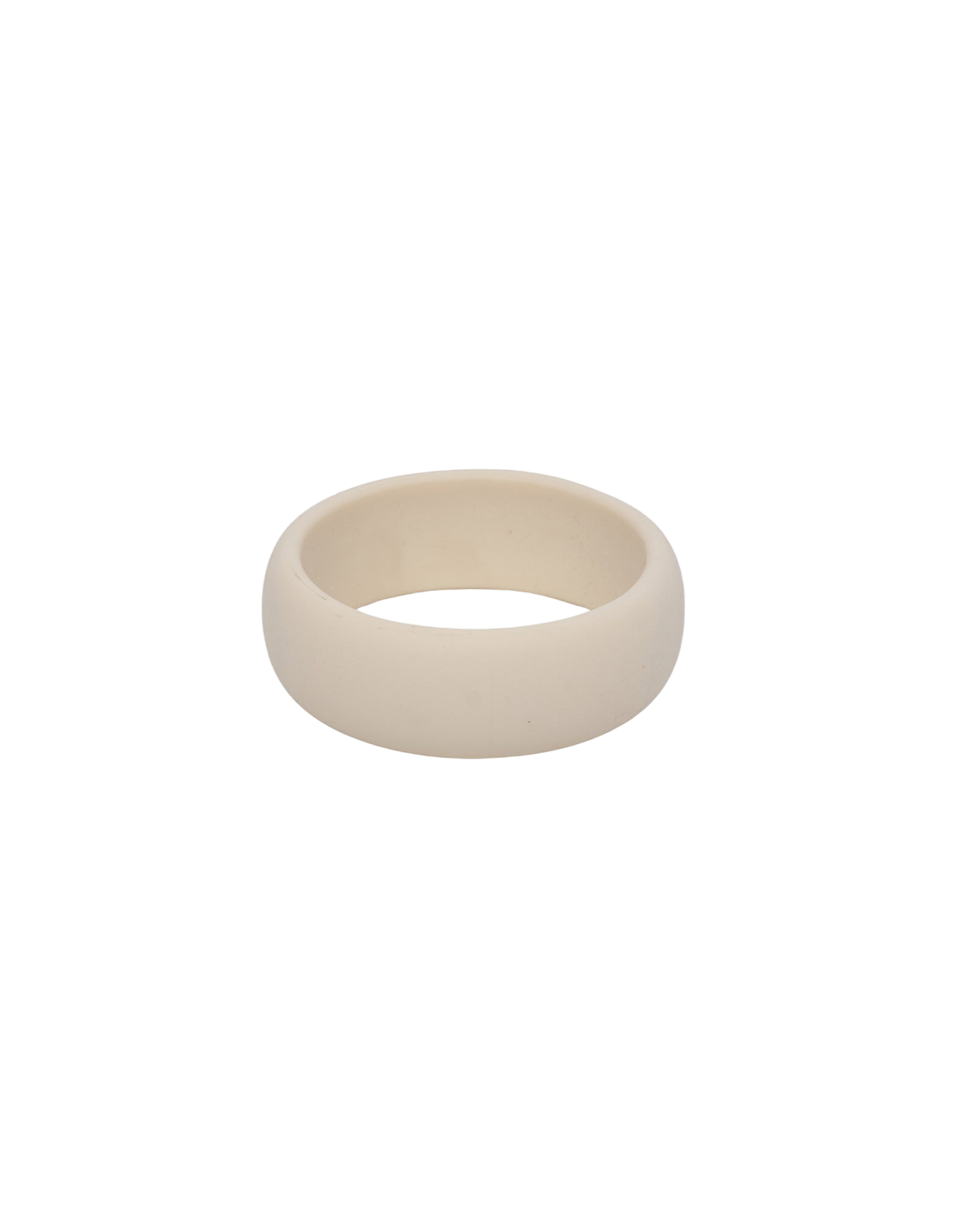 DOUUOD Bracciale Alto in Plexi Opaco Avorio