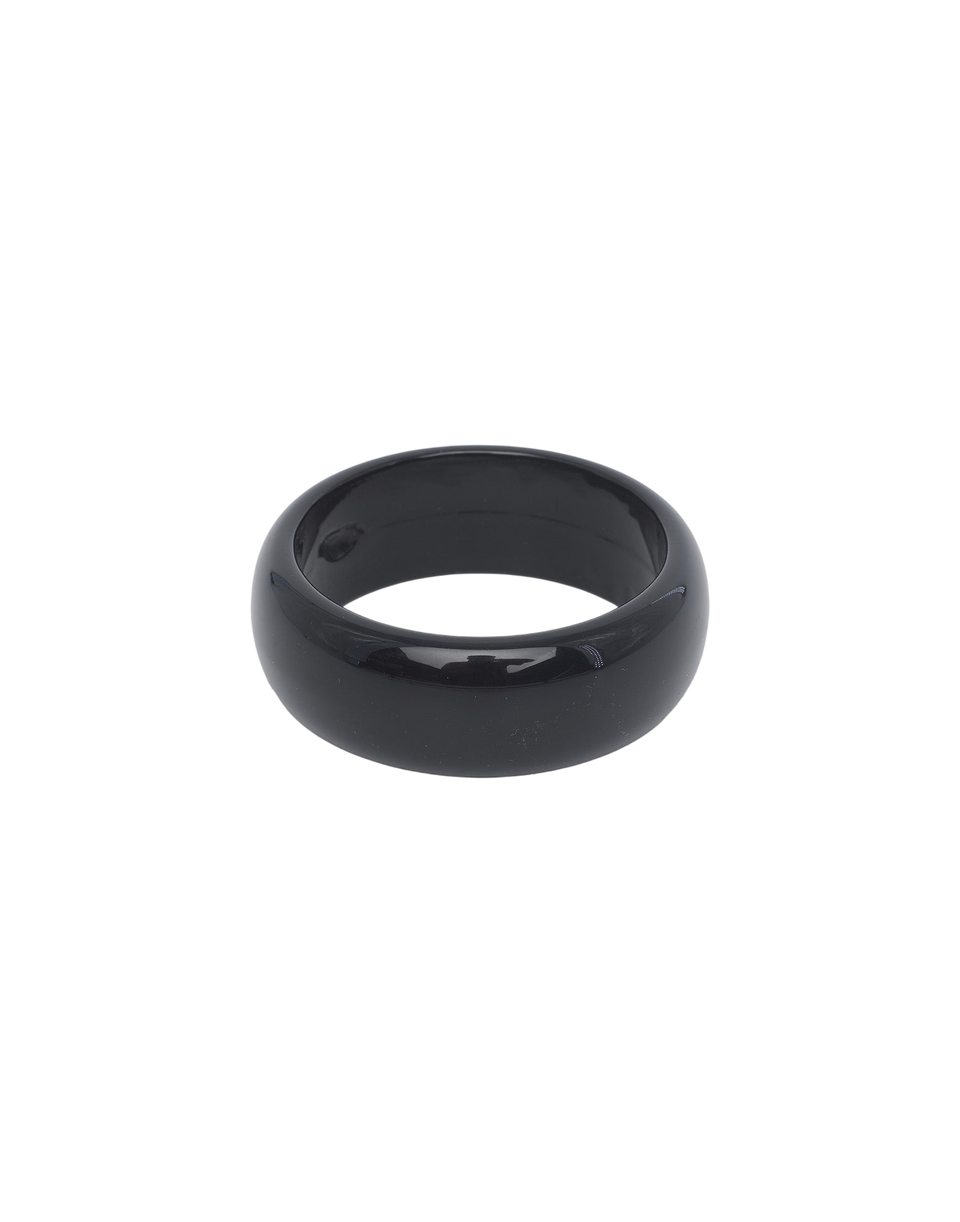 DOUUOD Bracelet large en plexi noir brillant