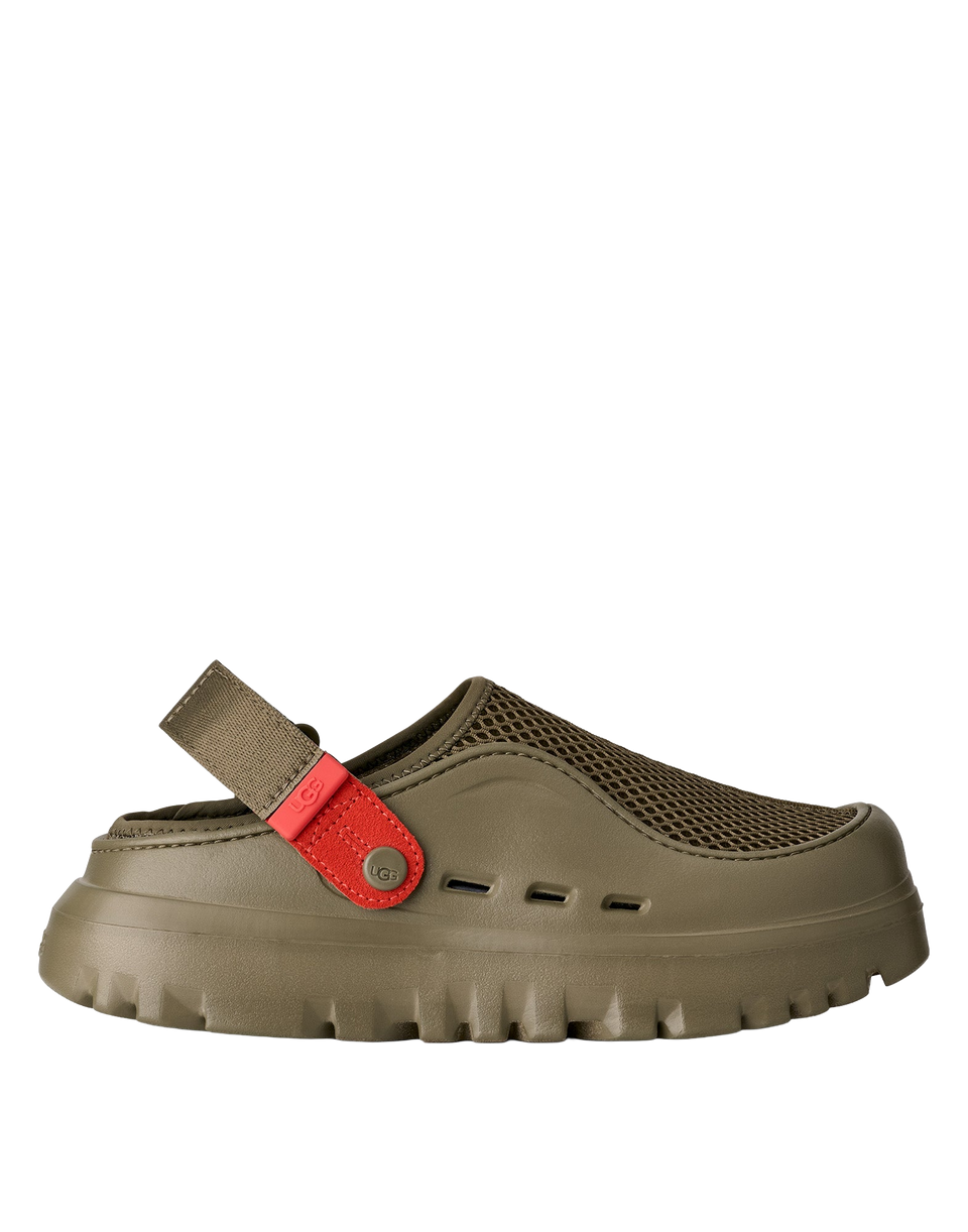 Sabots UGG PeakMod Breathe en mesh, coloris Burnt Olive/Red Pepper