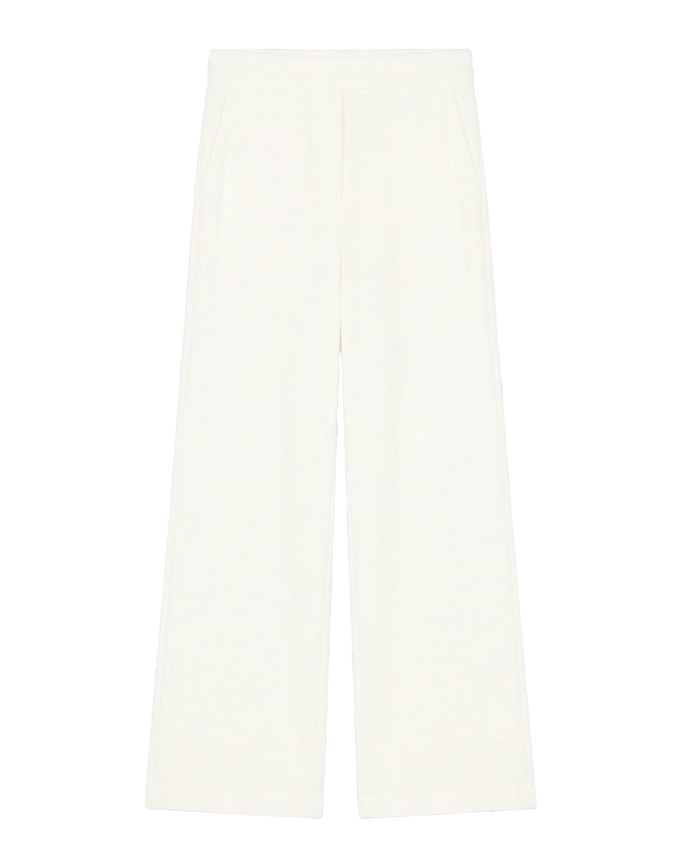MAJESTIC FILATURES Pantaloni Milk in Spugna Latte