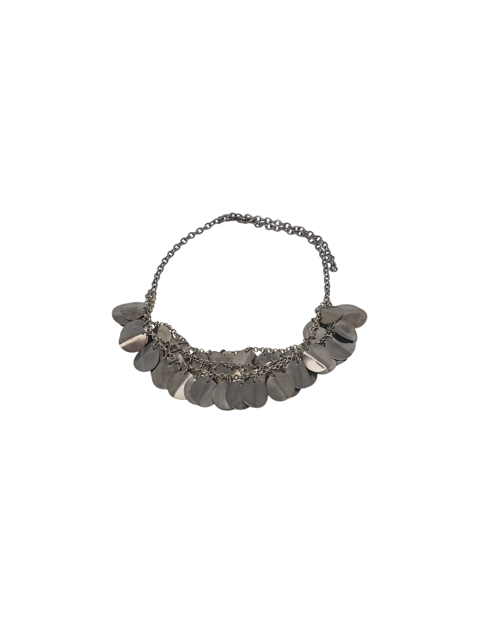 DOUUOD Collier ras du cou avec petites médailles en métal