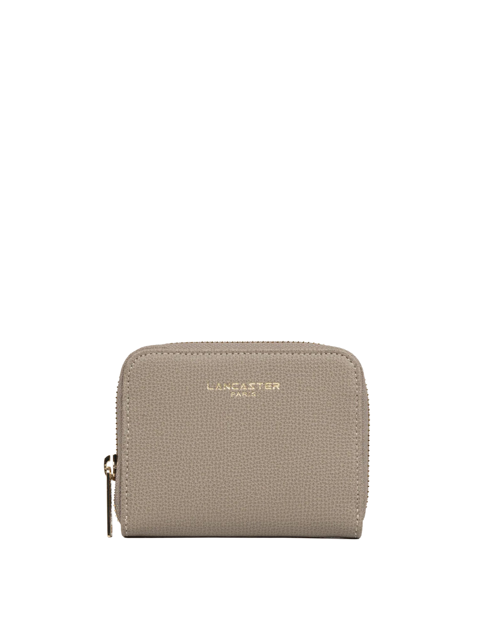 LANCASTER Portefeuille Paris PM en cuir de veau Galet