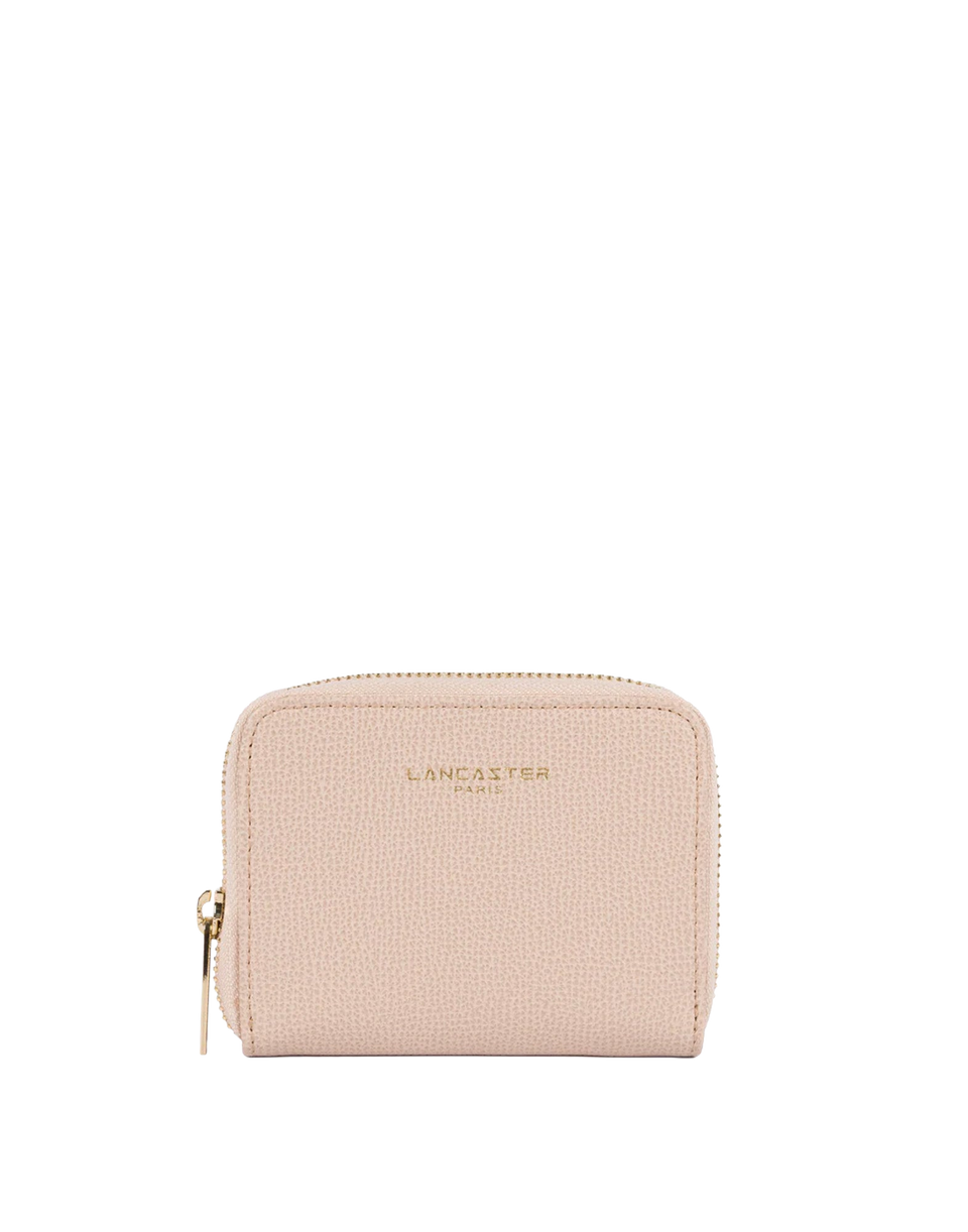 Portefeuille LANCASTER Paris PM en cuir de veau Poudre