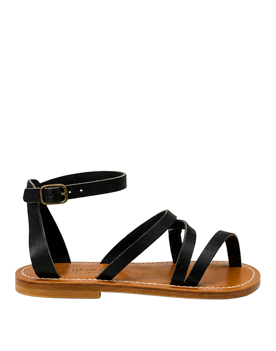 K.JACQUES Sandali Epicure in Pelle Noir