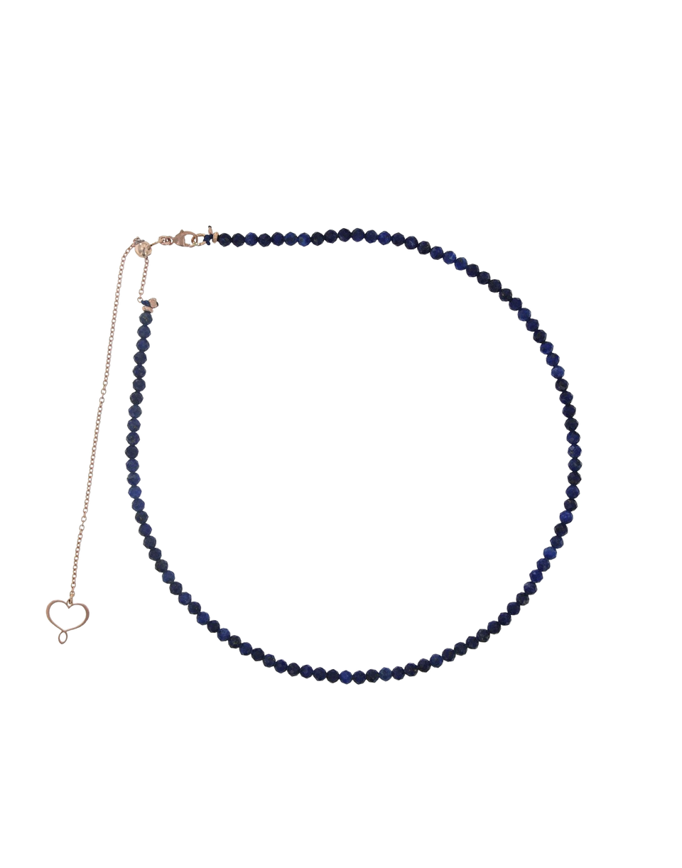 MAMAN ET SOPHIE Collier ras de cou en argent et lapis-lazuli