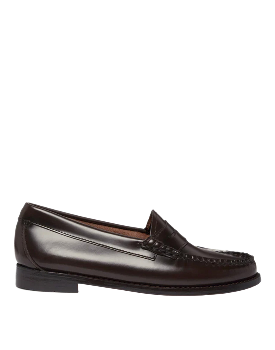 GH BASS Mocassini Weejuns Penny in Pelle Chocolate
