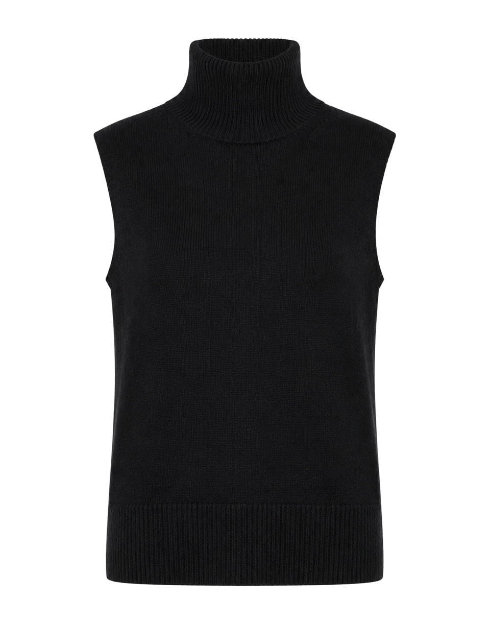 VANESSA BRUNO Gilet in Lana Merino e Yak Noir