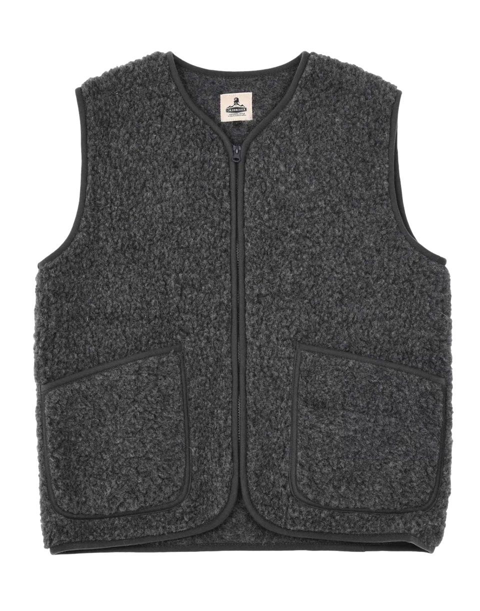 COLDBREAKER Gilet Pepitko in Lana Merino Graphite