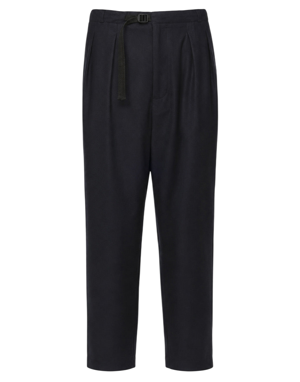DOUUOD Pantalone Genderless con Cintura in Vita in Flanella Stretch Blu Abisso