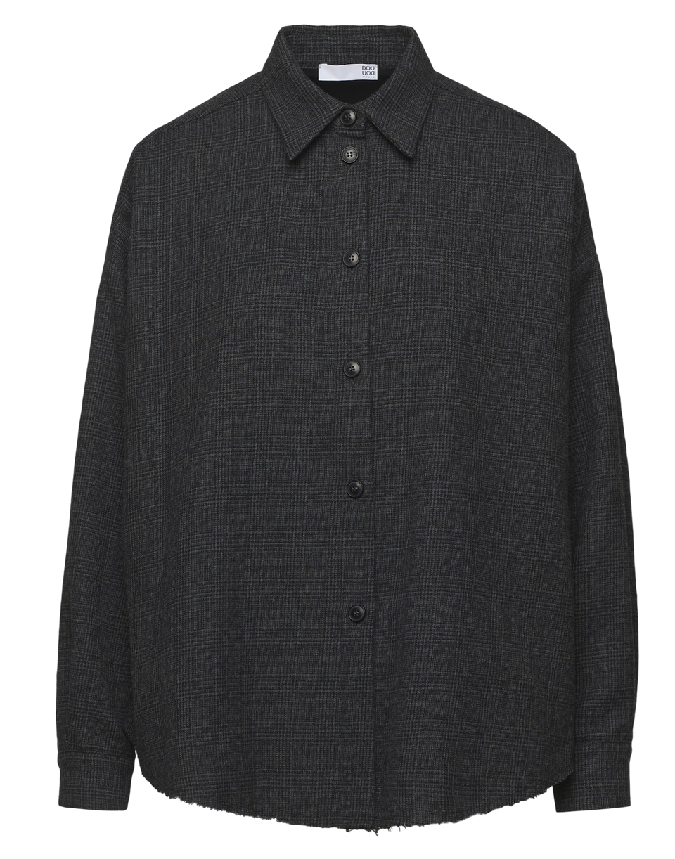 DOUUOD Camicia Ampia in Micro Galles Underground
