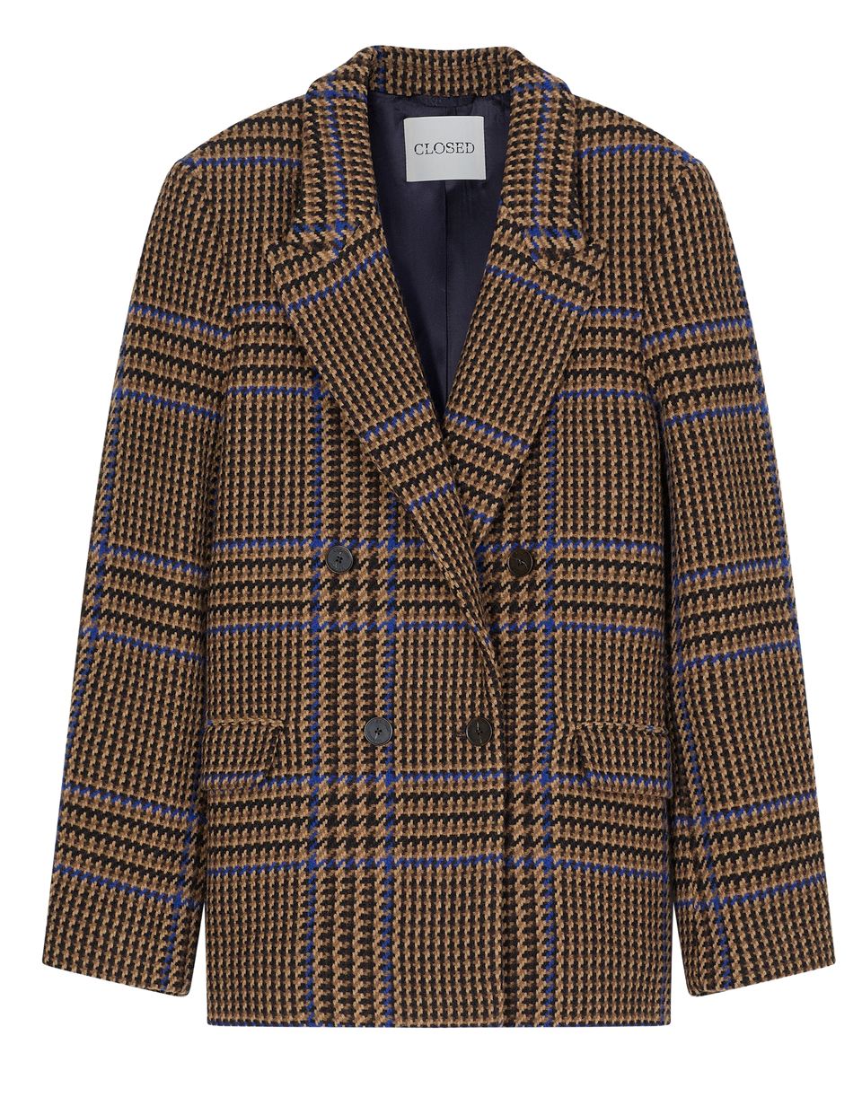CLOSED Blazer a Quadri in Misto Lana
