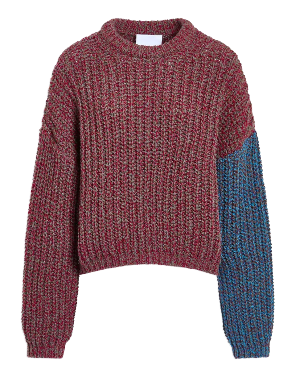 ERIKA CAVALLINI Maglione in Baby Alpaca Bicolor