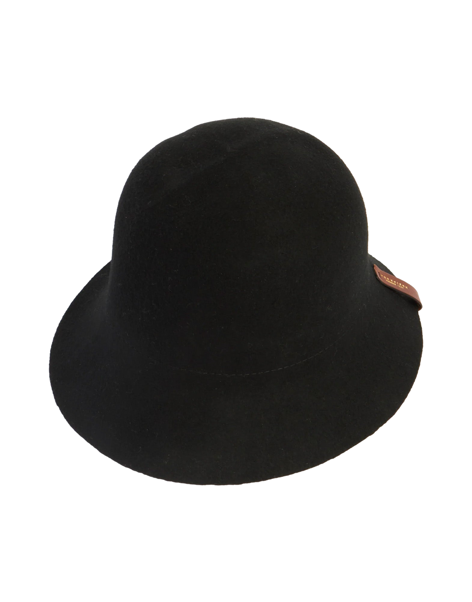 THE BRIDGE Cappello Cloche in Lana Nero