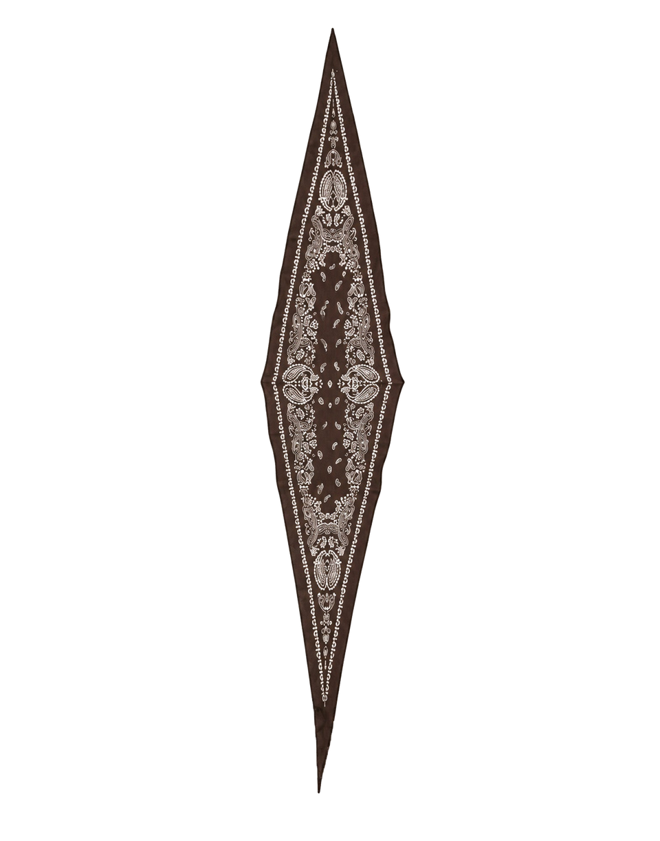 Bandana Paisley DESTIN en modal et cachemire Choco