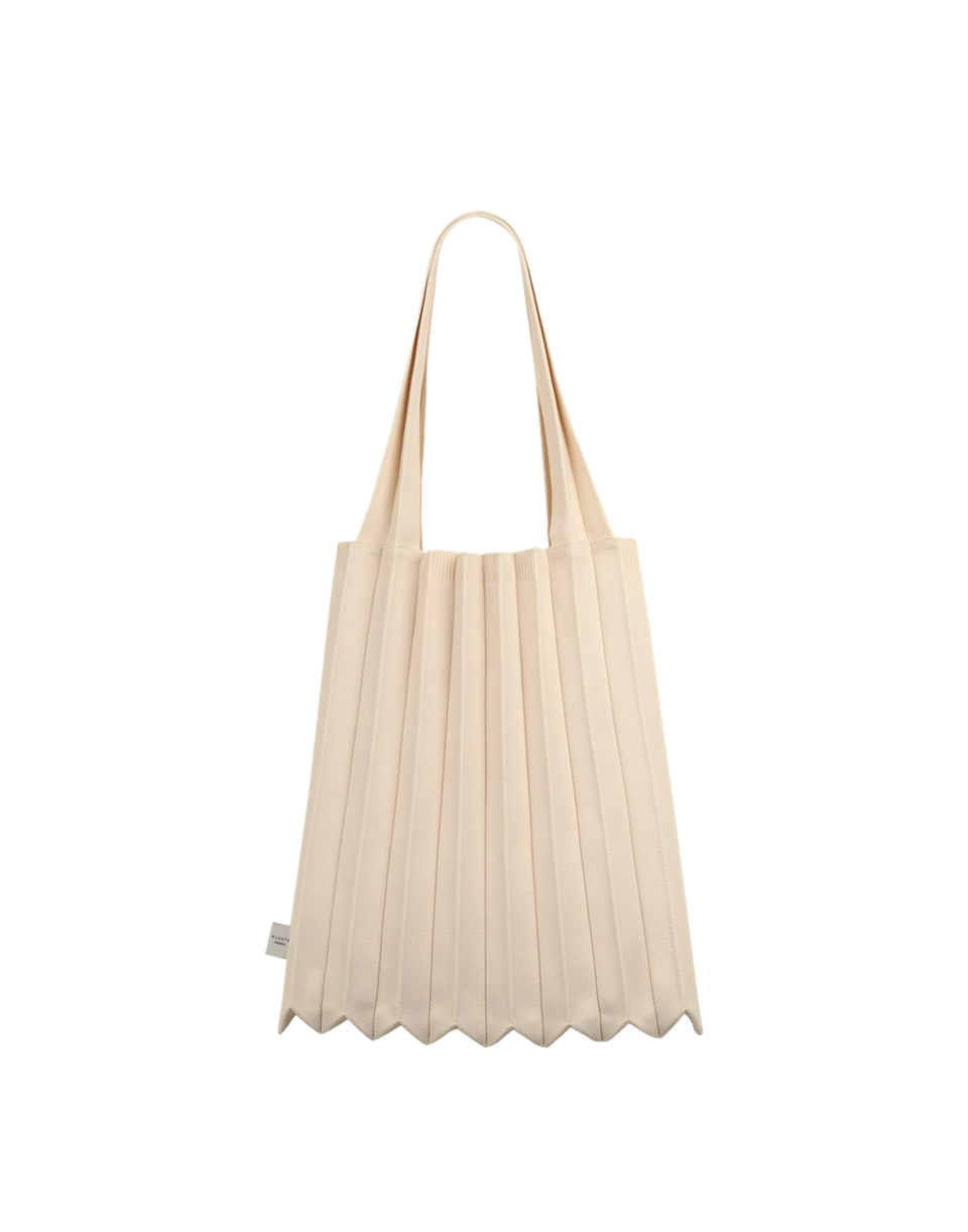 PLEATSMAMA Borsa New Shoulder Bag Plissè Ivory