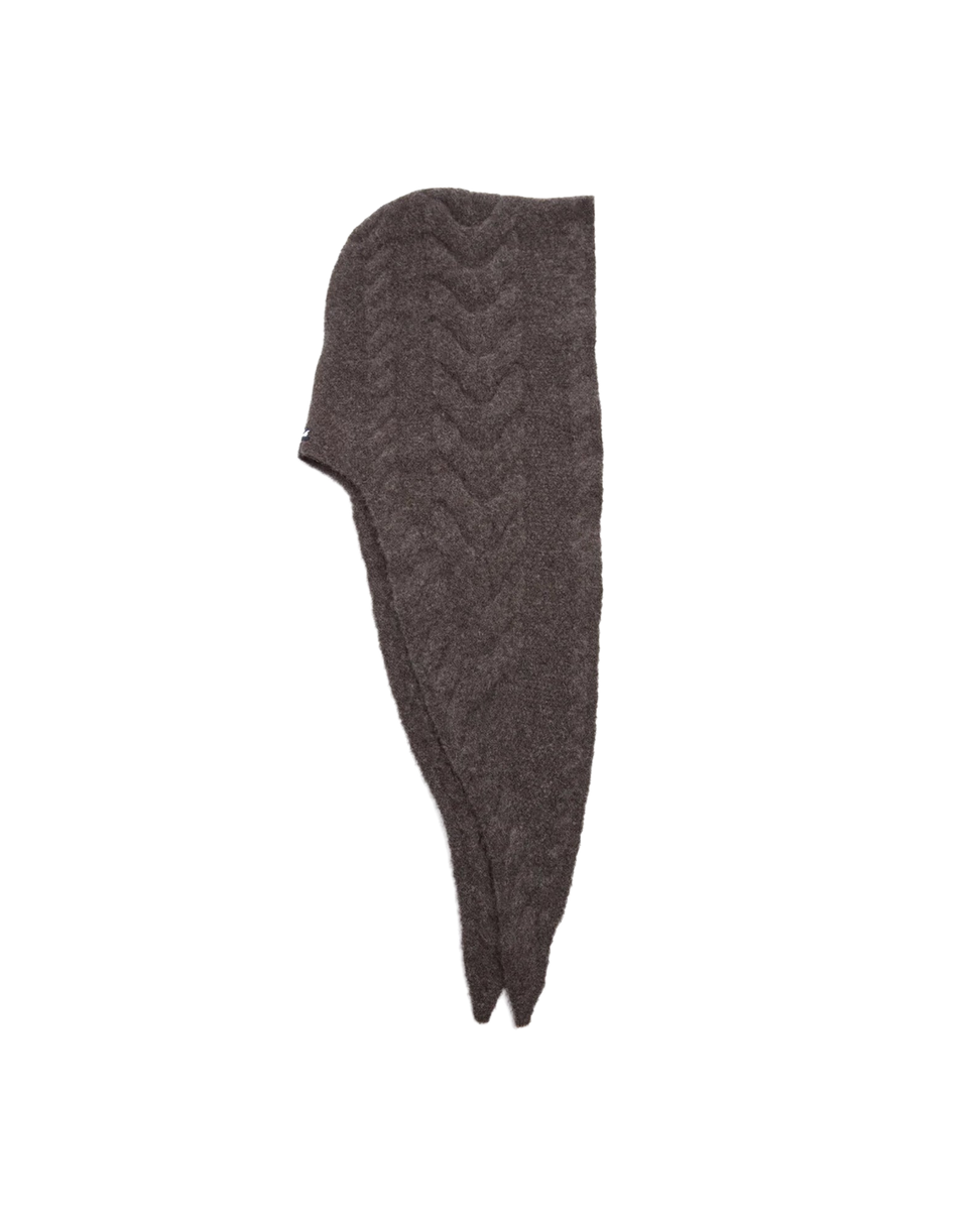 SEA NY Cappello Sciarpa Allen in Maglia a Trecce Charcoal